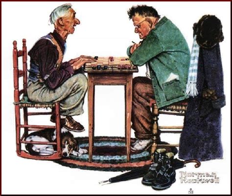 Checkers Art Illustrations Norman Rockwell Pinterest