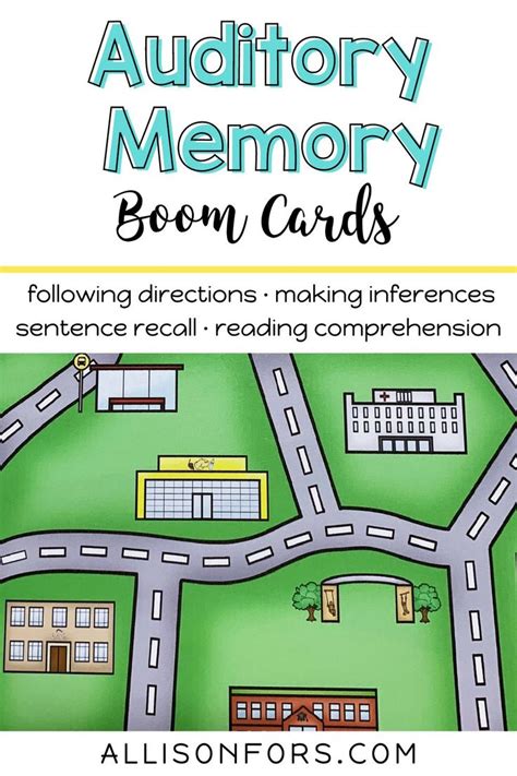 Auditory Memory Boom Cards Speech Therapy Distance Learning Speech Therapy Speech Problem