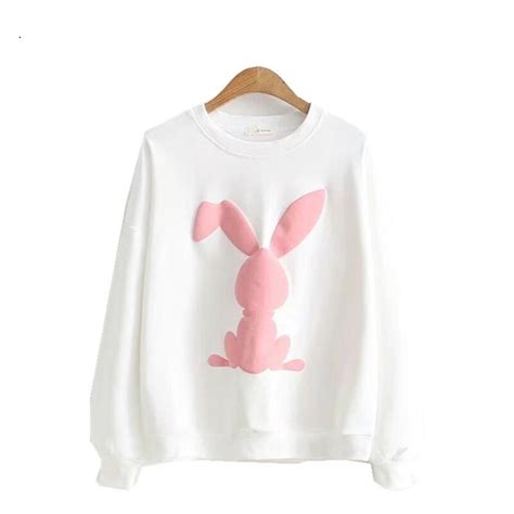 New Fashion Vintage Spring Harajuku Kawaii Cute Girl Funny Rabbit