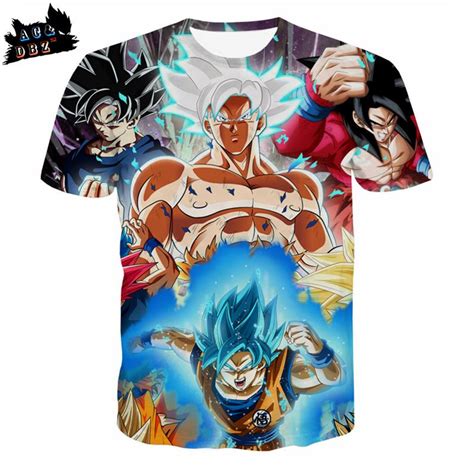 Buy Acanddbz Mens Fashion Plus Size Anime T Shirts Dragon Ball Super Goku Super