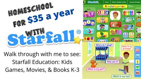 Starfall Education Kids Games Movies And Books K 3 Youtube