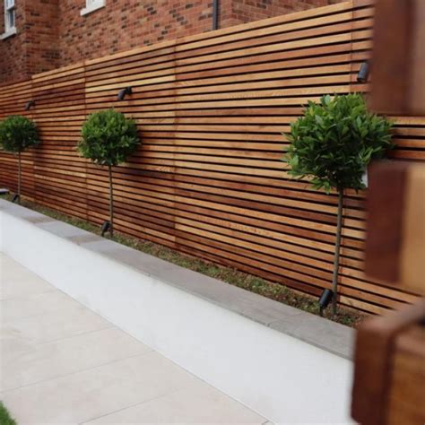 Cedar Slatted Fence Panels Slatted Screen Fencing Slatted Fence