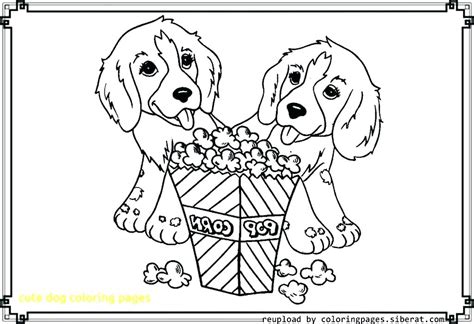 Cute coloring page with a dog holding a heart in his teeth. Cute Dog Coloring Pages To Print at GetColorings.com ...