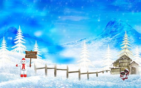 Happy Winter And Christmas Holidays Wallpapers Hd