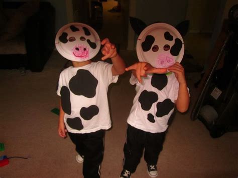 The kids wanted to add some excitement to the cow hats. 13 best Cow costume images on Pinterest | Cow costumes, Cow outfits and Costumes