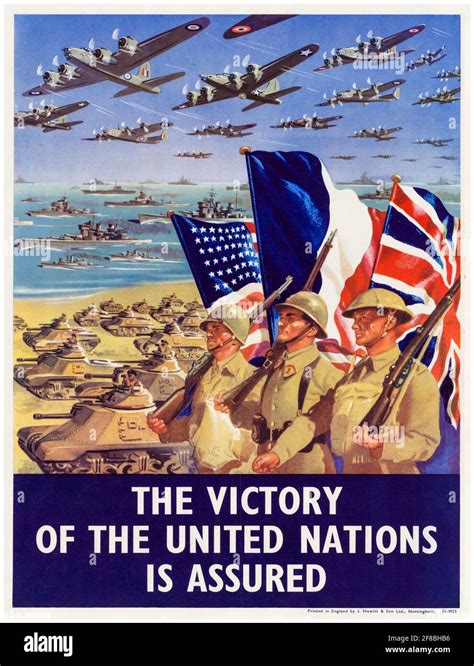 British Ww2 Victory Of The United Nations Allied Nations Is