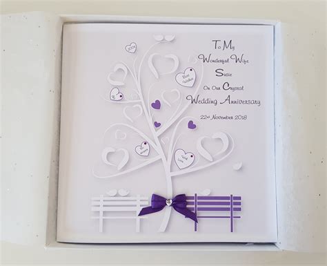 Check out these lovely 15th wedding anniversary gift ideas now. Personalised Crystal Wedding Anniversary Card Husband Wife ...