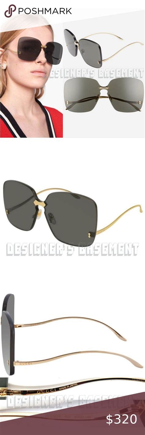 Gucci Oversized Rimless Square Gg0352s Sunglasses Sunglasses