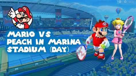 Mario Vs Peach In Marina Stadium Mario Tennis Aces Youtube