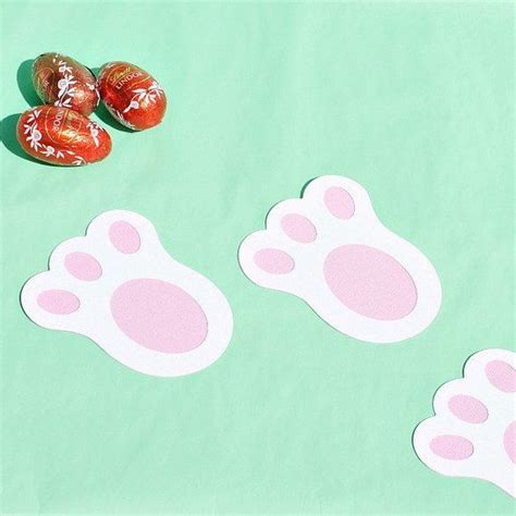 Easter Bunny Paw Prints Happy Easter Easter Fun Rabbit Paw Prints