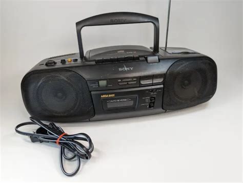 Sony Boombox Cd R Rw Player Radio Cassette Tape Recorder Cfd S Mega