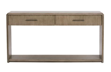 The Summit Is A Console Table Featuring Two Drawers And A Useful Shelf