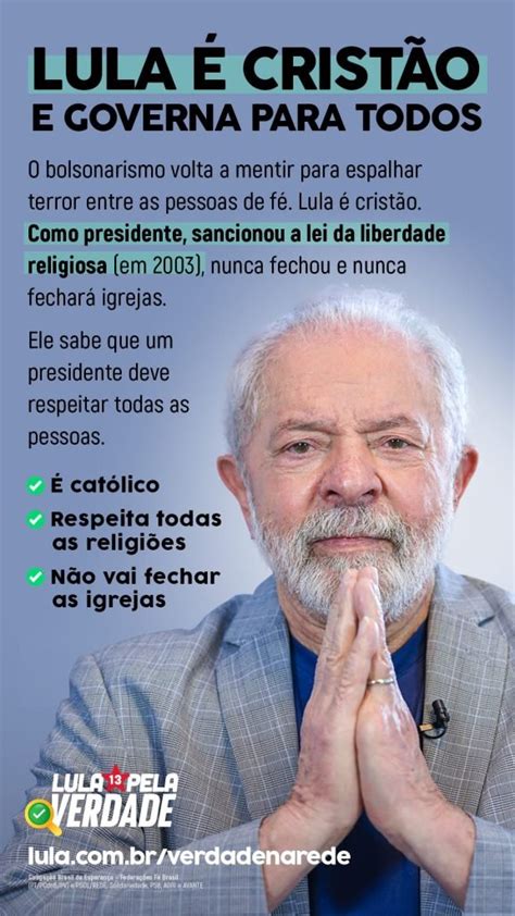 Campanha petista após polêmica Lula jamais conversou com o diabo