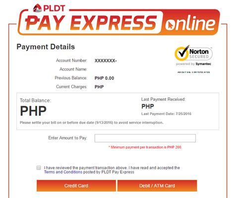 how to pay pldt bill using pay express online
