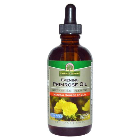 Evening primrose oil is a powerful natural remedy that is extracted from the seeds of the evening primrose plant. Nature s Answer Evening Primrose Oil 4 fl oz 120 ml Gluten ...
