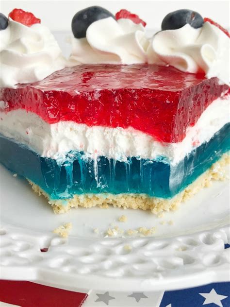 I would look through these magazines and recipes at some amazing and delicious ideas. 4th of July Patriotic Jello Pie - Together as Family