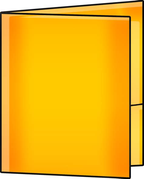 Pop Folders Mini Yellow Folder Icon Art Transparent B