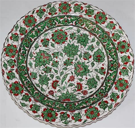 Turkish Ottoman Iznik Pattern Plate Anatolian Artifacts