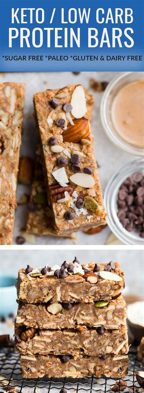 Recipes like peanut butter energy balls and roasted buffalo chickpeas will satisfy any snack craving in a healthy and flavorful way. Low Carb Protein Bars | Recipe in 2020 | Low carb granola ...