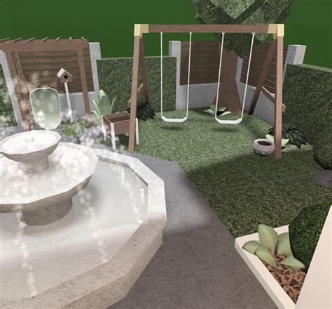 Modern Garden Ideas Bloxburg