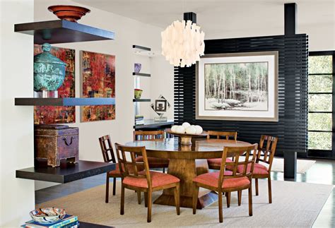 Contemporary Neutral Dining Room Luxe Interiors Design