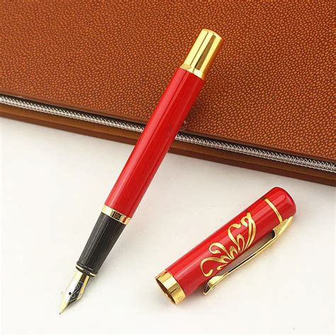 High Quality Luxury Iraurita Metal Ink Pen Golden Clip Pens Writing