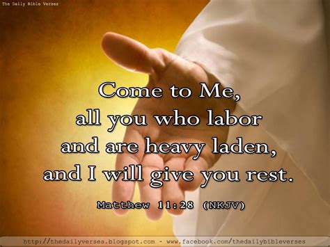 Come To Me All You Who Are Weary And Burdened And I Will Give You