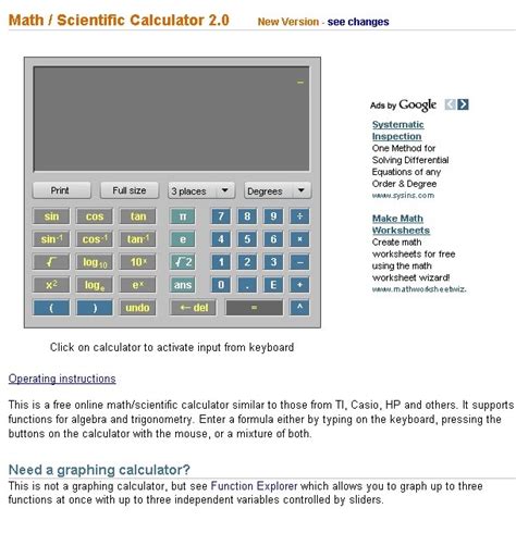 We are professional property consultant. Malaysian life: Free Scientific Calculator Online