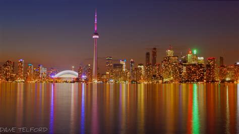 Toronto skyline at night 4k hd desktop wallpaper for 4k. BOT Toronto Skyline 3840x2160 : WQHD_Wallpaper