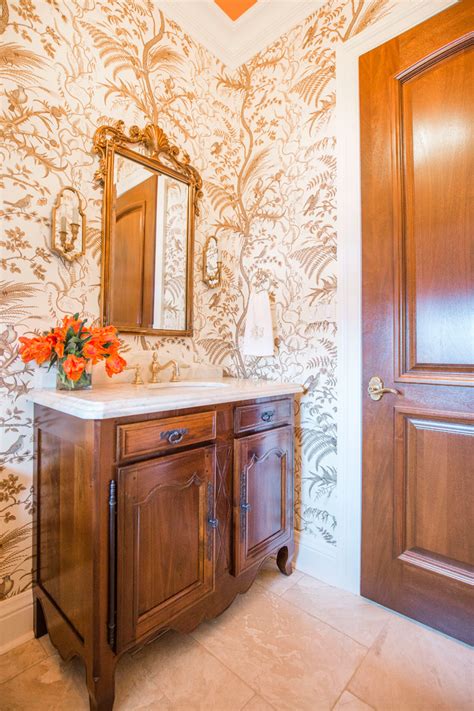 Country French Powder Room French Country Powder Room Other By