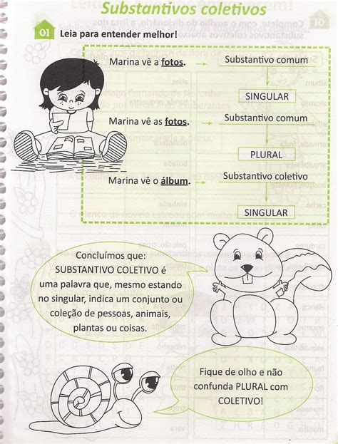 Escolinha Da Hora Substantivos Coletivos