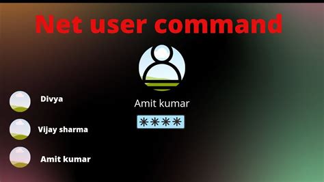 How To Use Net User Command Youtube