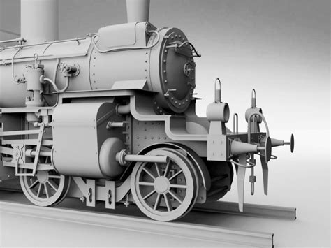 Prussian P4 Br36 Steam Locomotive 3d Model Cgtrader
