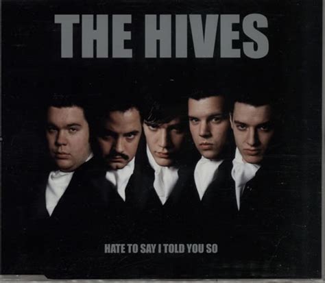 The Hives Hate To Say I Told You So Swedish Cd Single Cd