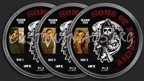 Sons Of Anarchy Season 5 Blu Ray Label Dvd Covers And Labels By