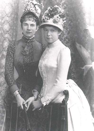 Archduchesses Marie Valerie And Gisela Wearing Second Bustle Era