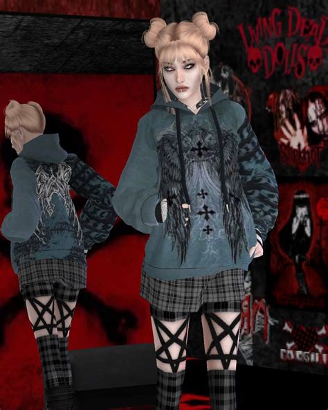 Sims 4 Cc Emo Goth Alternative Scene Mallgoth Cute Outfits