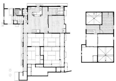 The Layout Of Ground And First Floor A Traditional Japanese House