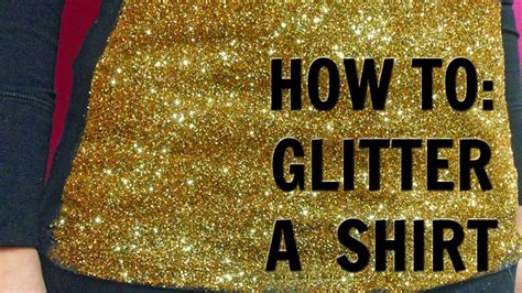 How To Glitter A Shirt Youtube