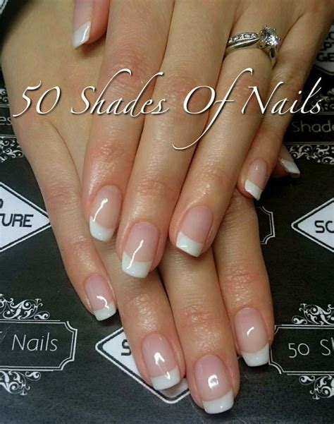 French Manicure Gel Nails Frensh Nails French Tip Nails Makeup Nails