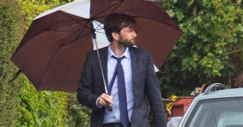 Photos David Tennant Filming Broadchurch Yesterday