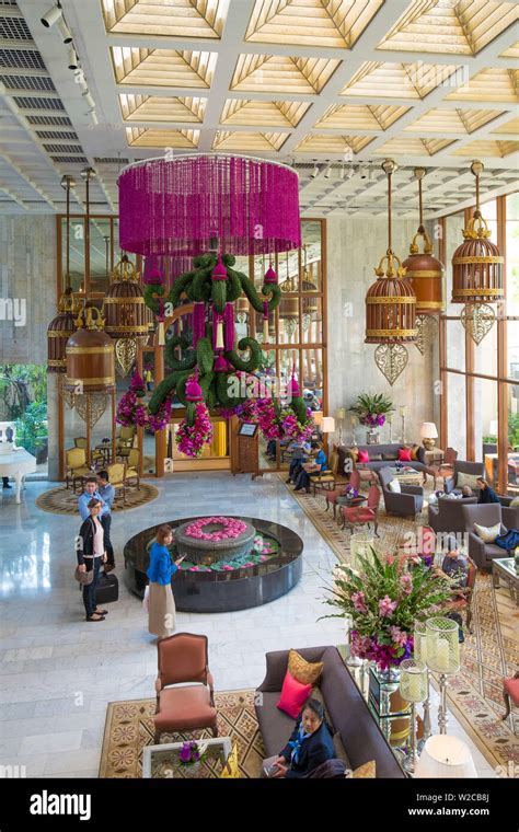 Lobby Of The Mandarin Oriental Hotel Riverside Bangkok Thailand