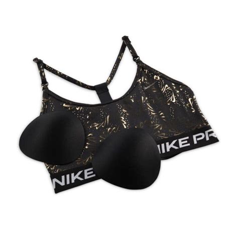 Nike Pro Indy Light Support Padded Strappy Sparkle Womens Sports Bra
