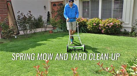 Spring Lawn Mow And Yard Clean Up Youtube