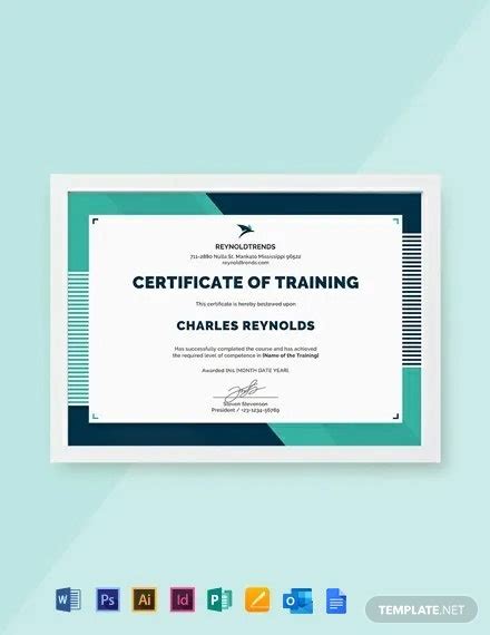 This training program is for forklift operators. FREE Company Training Certificate Template - Word | PSD ...