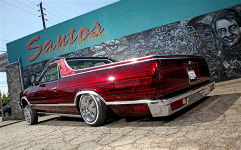 Candy Red Lowrider El Camino Classic Cars Chevy Cool Old Cars