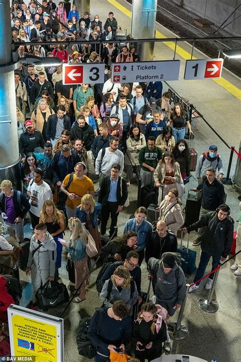 More Train Strikes Spark Travel Chaos At Stansted As Huge Lines Form