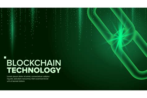 Blockchain Vector Digital Code Chain Graphic By Pikepicture