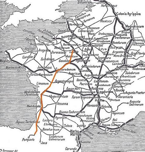 Carte Des Voies Romaines En France - carte voies romaines france – Recherche Google | Voie romaine
