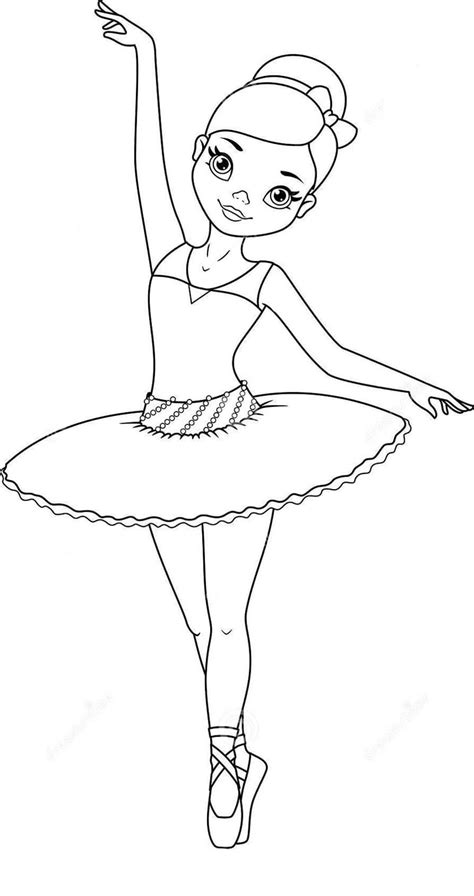 Cartoon Ballerina Coloring Page Free Printable Coloring Pages For Kids